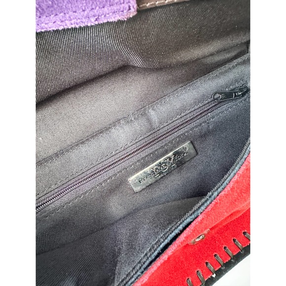 Preston‎ and York Red Purple + Black suede bag - Picture 5 of 5